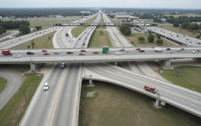Grand Parkway interchange in northwest Harris County
