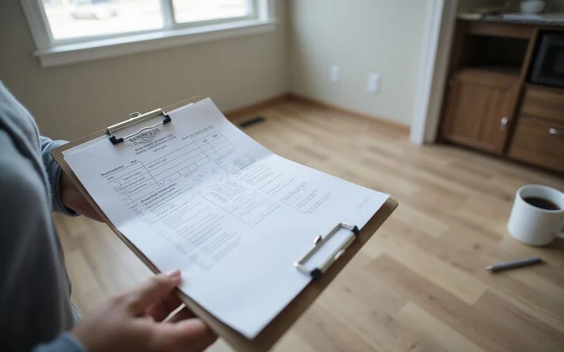 Receipt and reservation form on a clipboard