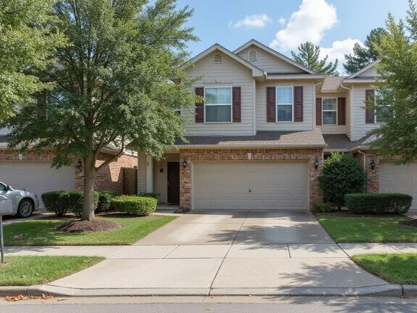 Two-story townhome rentals with attached garages